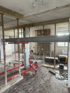 Création d’une ouverture avec pose d’un fer HEB réalisée par BF Maçonnerie à Rennes